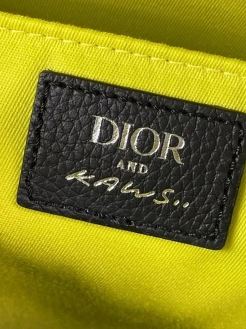 DIOR/ChristianDior Rider 2.0 Zip Backpack 1ESBA199OUP_H958 Black Yellow Pink
